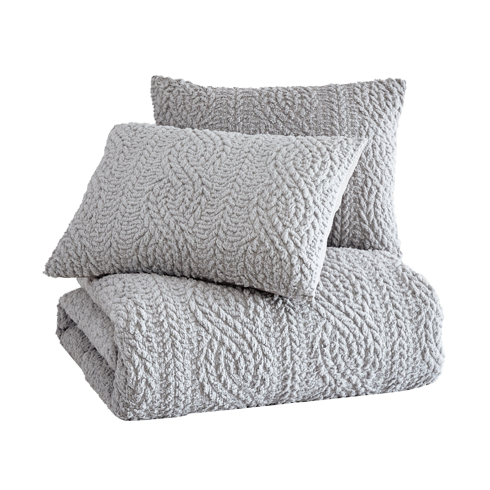 Cable knit king online blanket