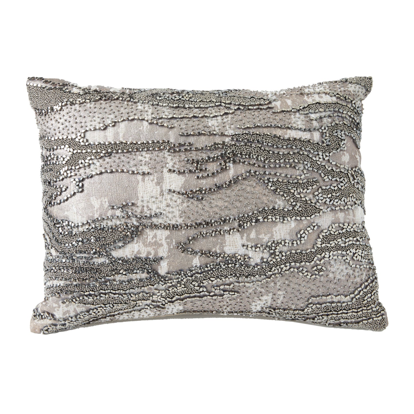 Michael Aram Moire Beaded Dec Pillow