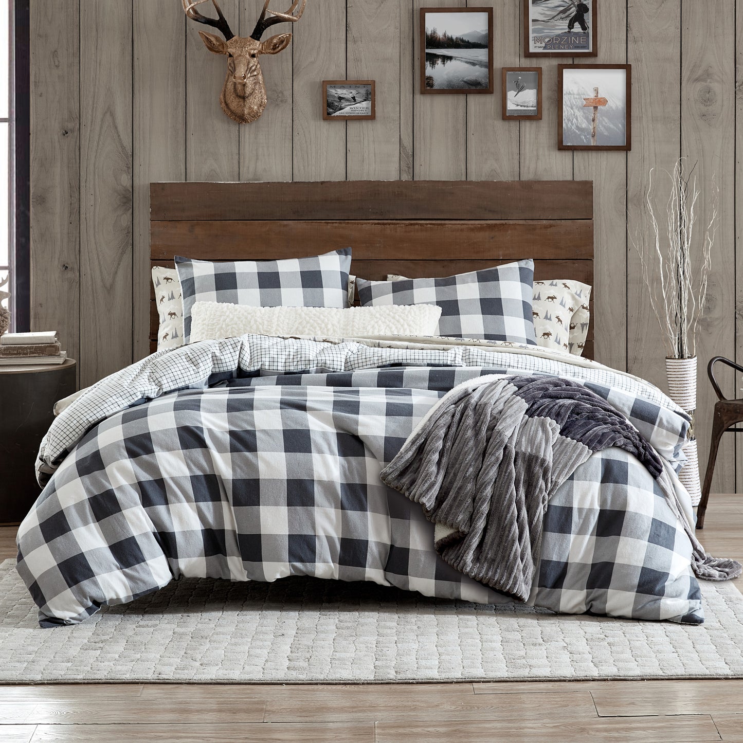 G.H. Bass & Co. Buffalo Check Duvet Set