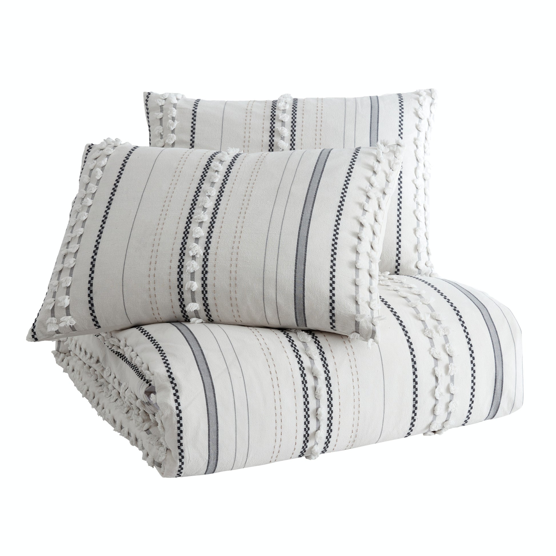 Peri Home Yarn Dyed Dot Stripe Comforter Set