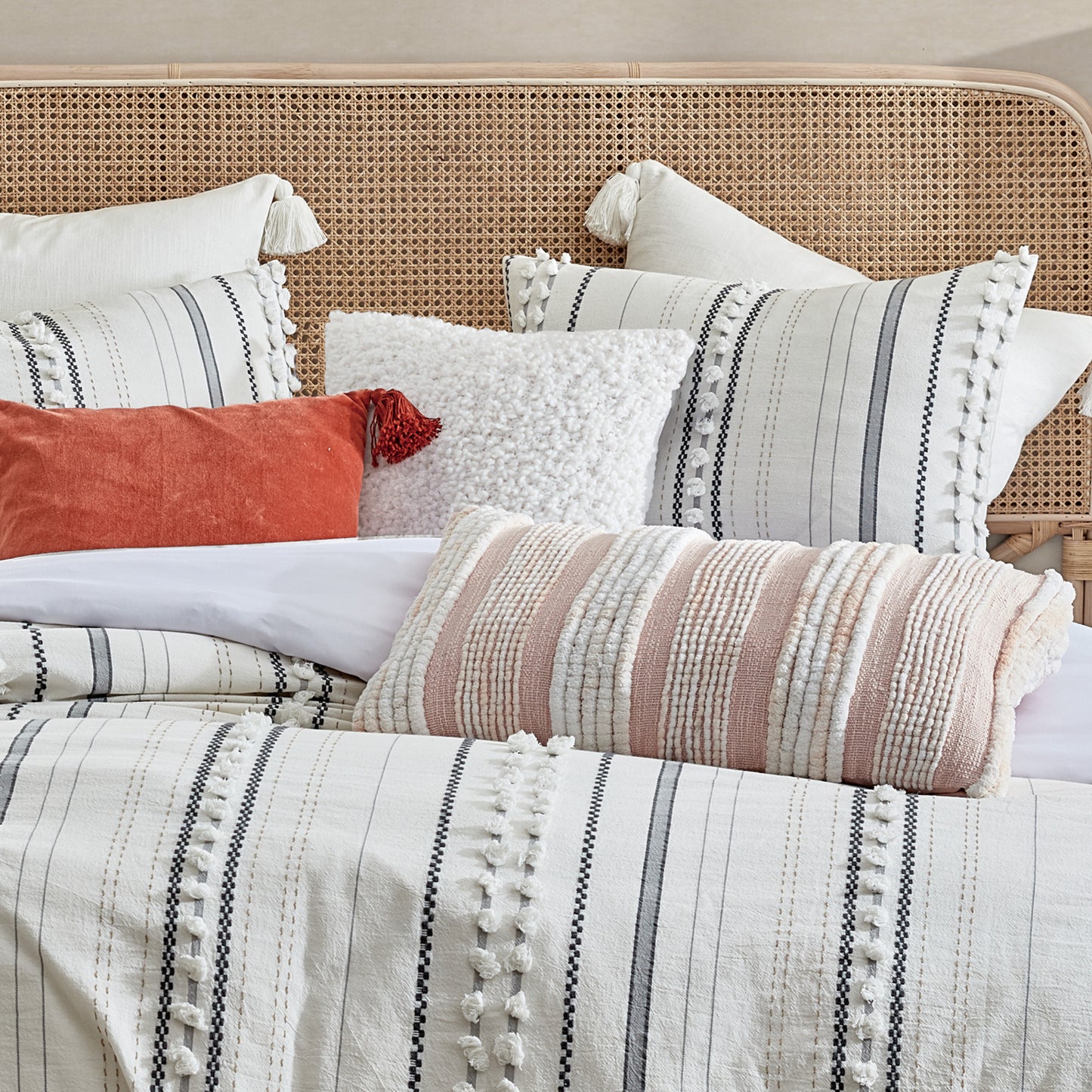 Peri Home Yarn Dyed Dot Stripe Comforter Set