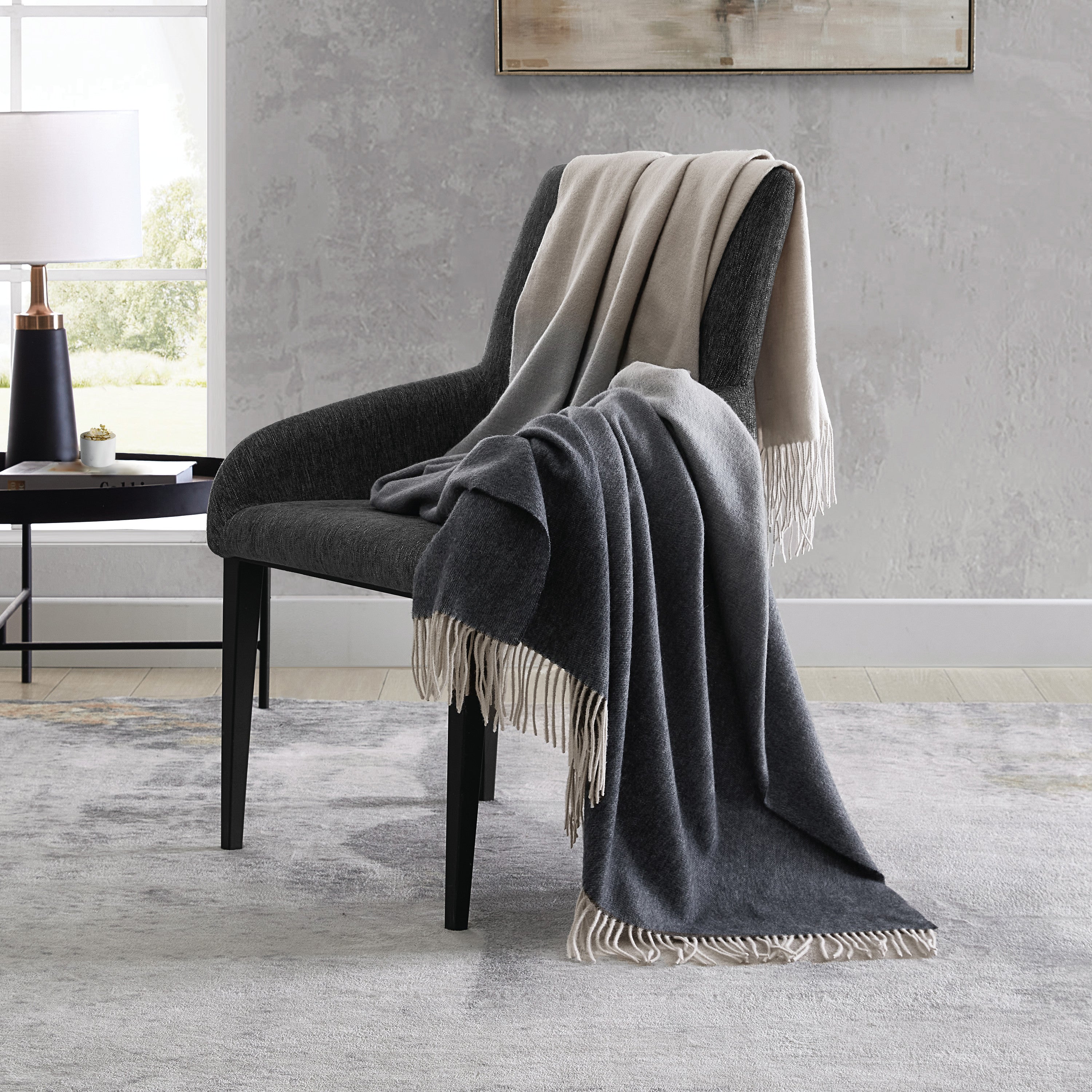 Michael Aram Ombre Throw decoratd