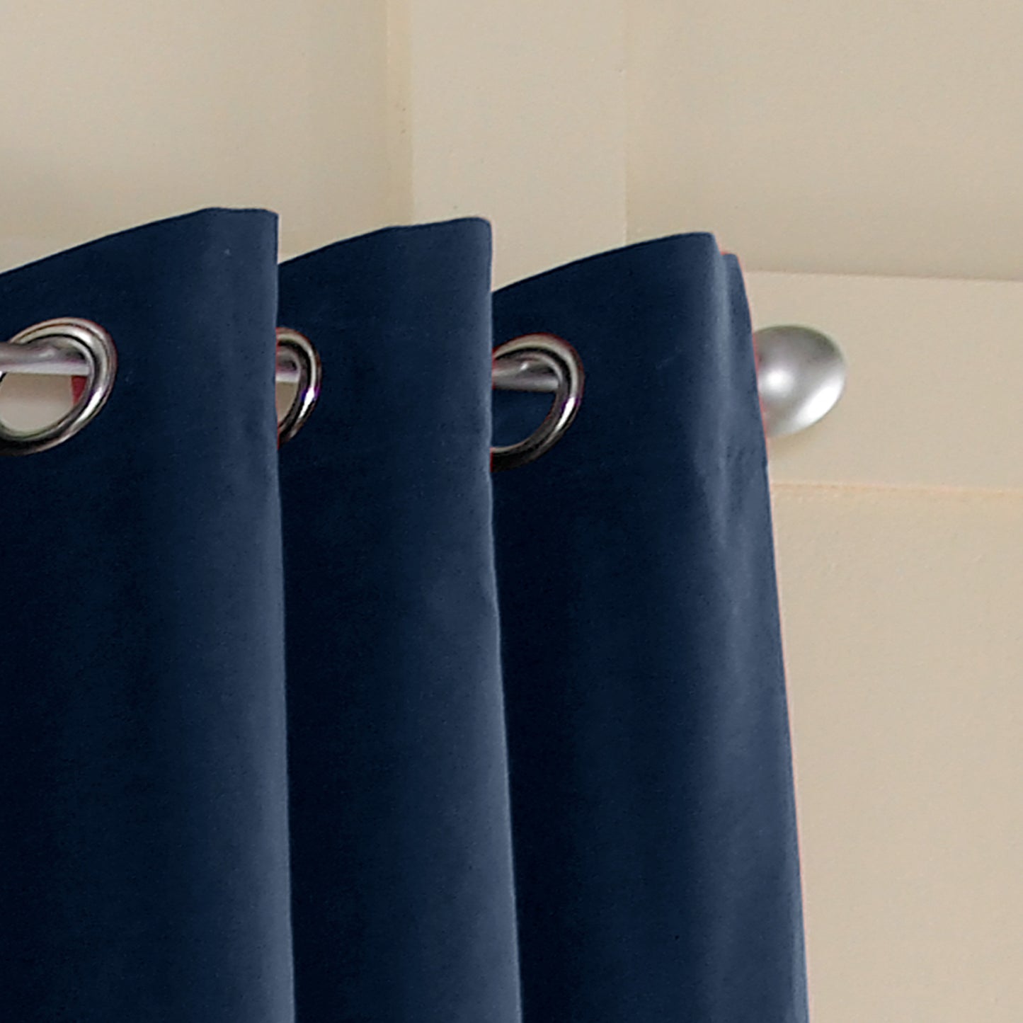 Curtainworks Messina Grommet Window Curtain Panel Navy