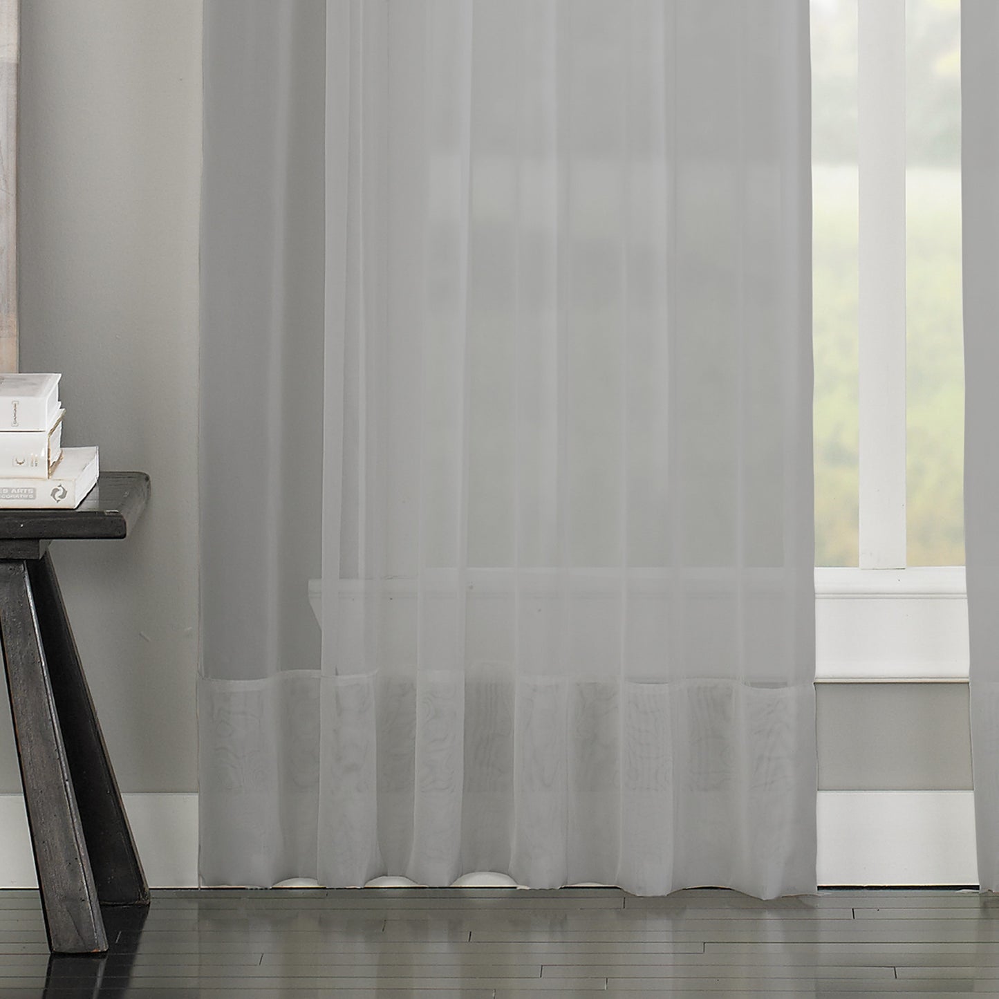 Curtainworks Soho Voile Pinch Pleat Window Curtain Panel White