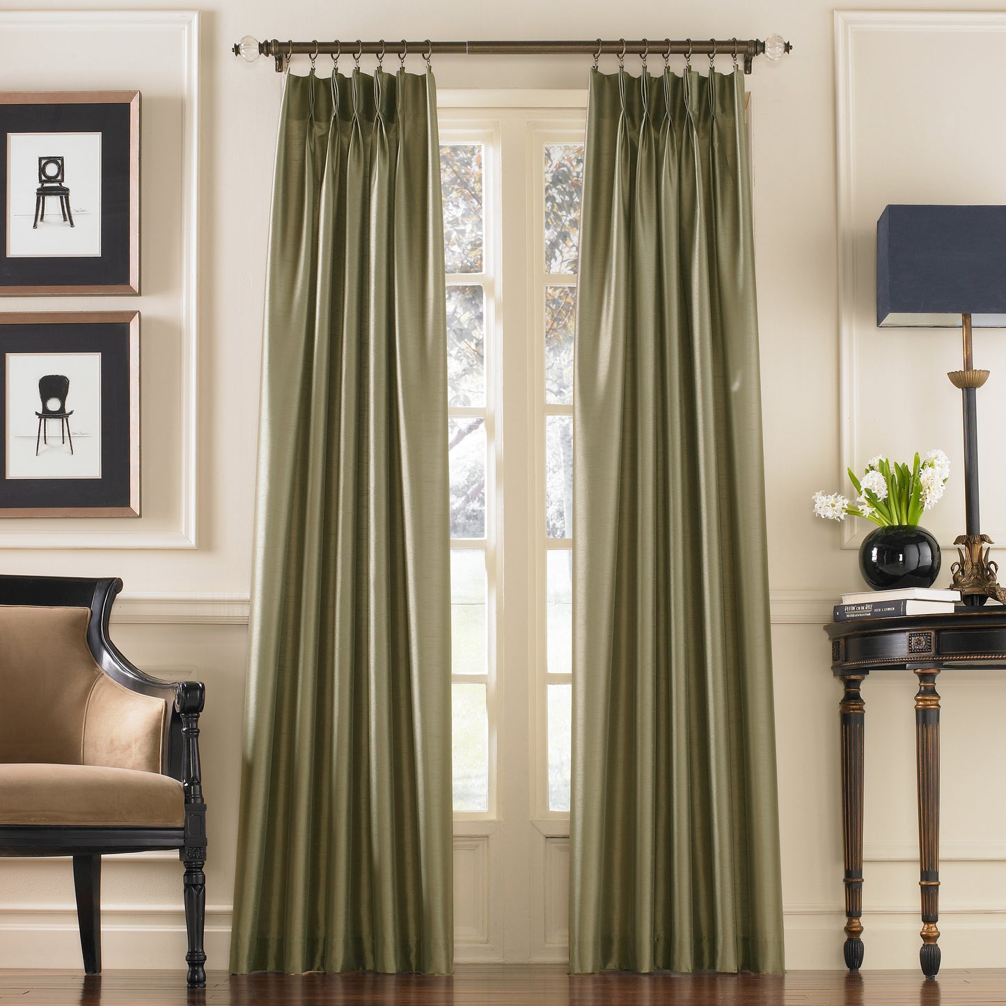 Curtainworks Marquee Window Curtain Panel Bronze