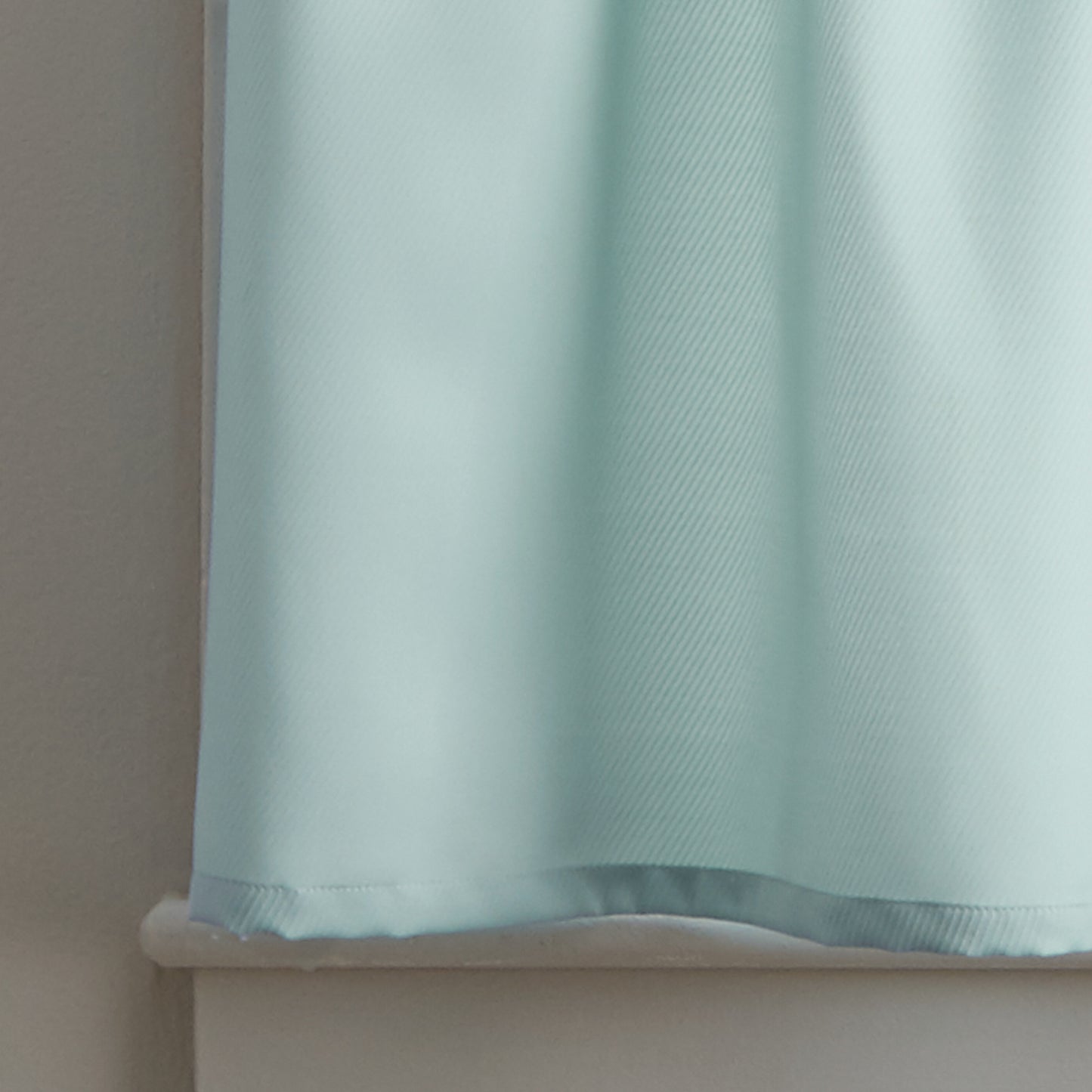 Curtainworks Solid Twill Tiers & Valance Set Aqua