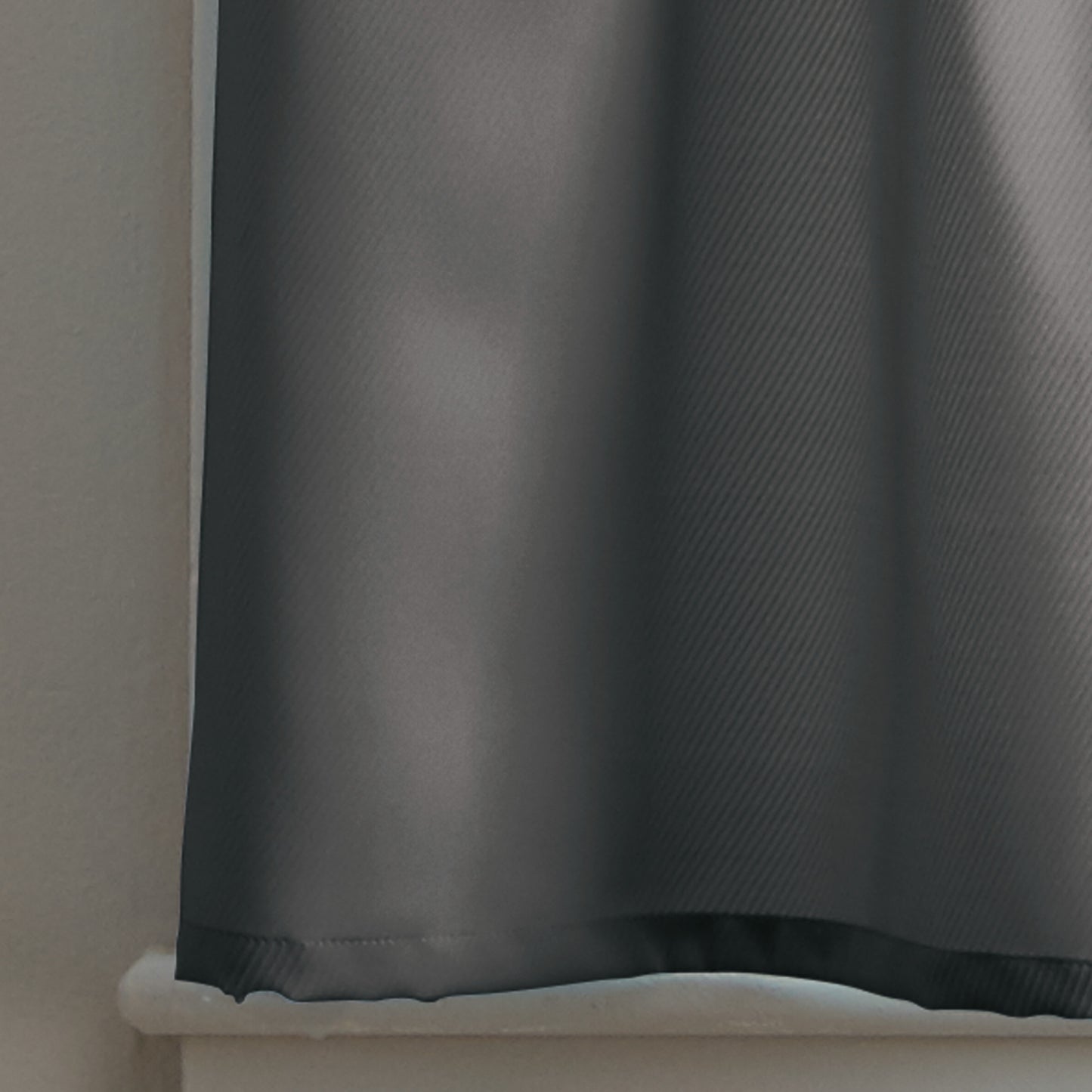 Curtainworks Solid Twill Tiers & Valance Set Grey