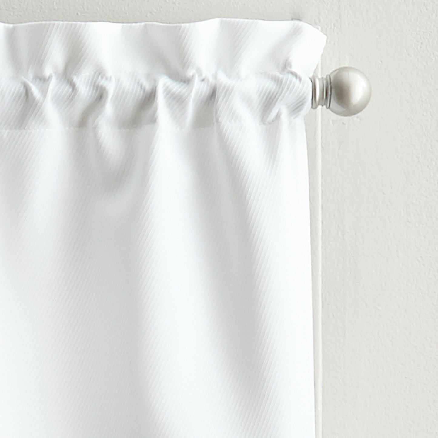 Curtainworks Solid Twill Tiers & Valance Set Ivory