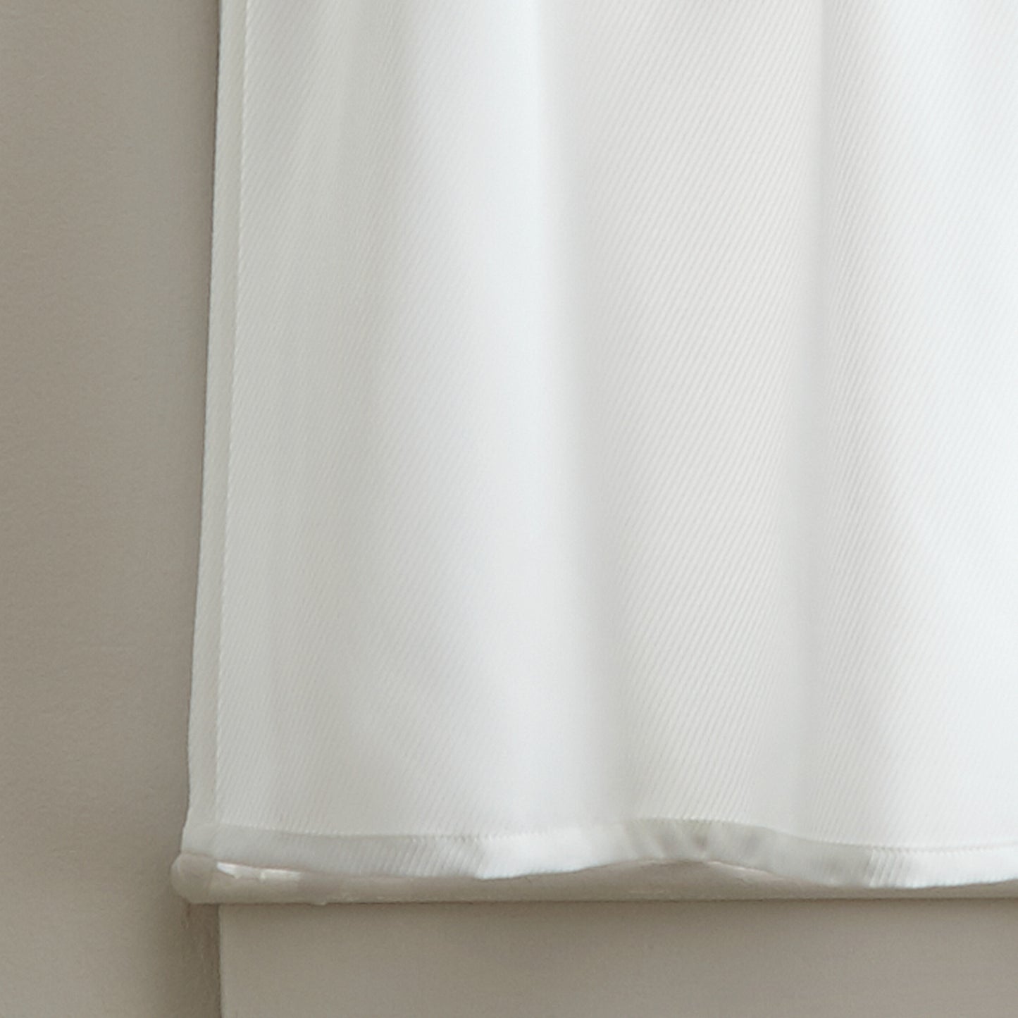 Curtainworks Solid Twill Tiers & Valance Set Ivory