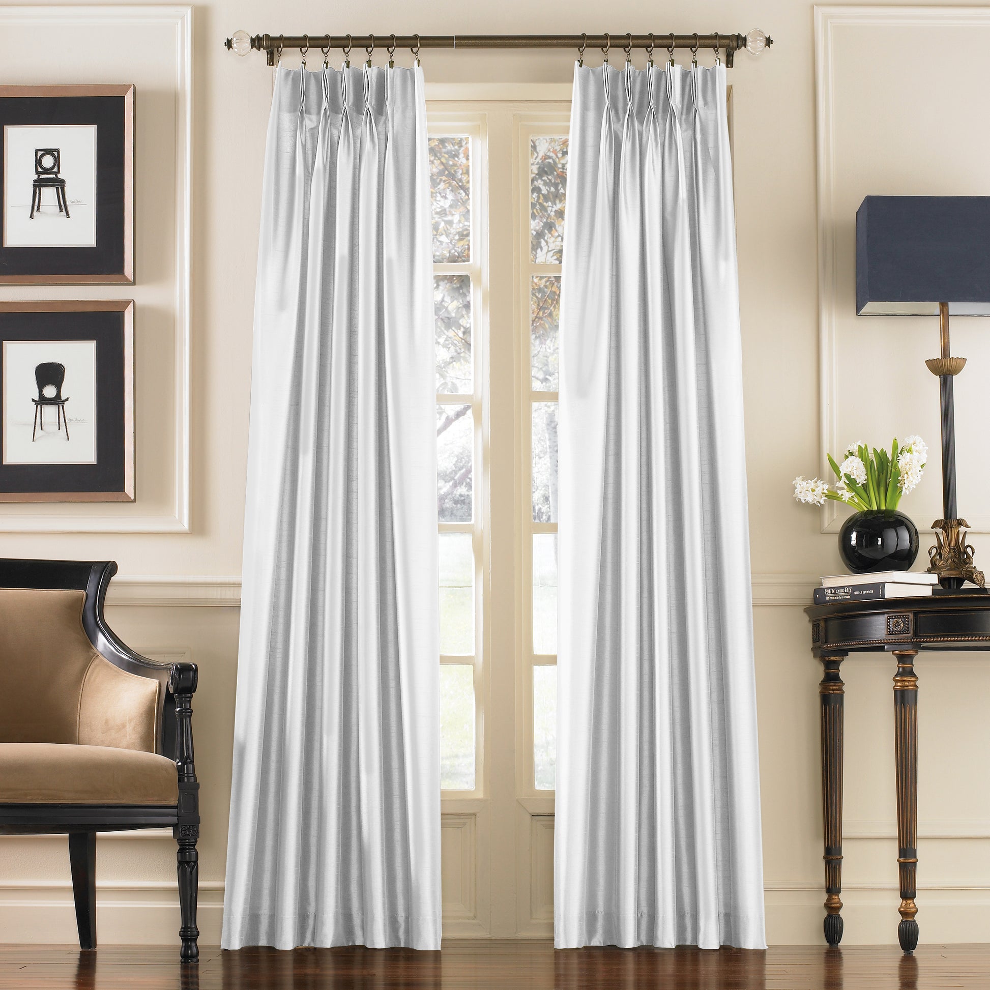 Curtainworks Marquee Window Curtain Panel White