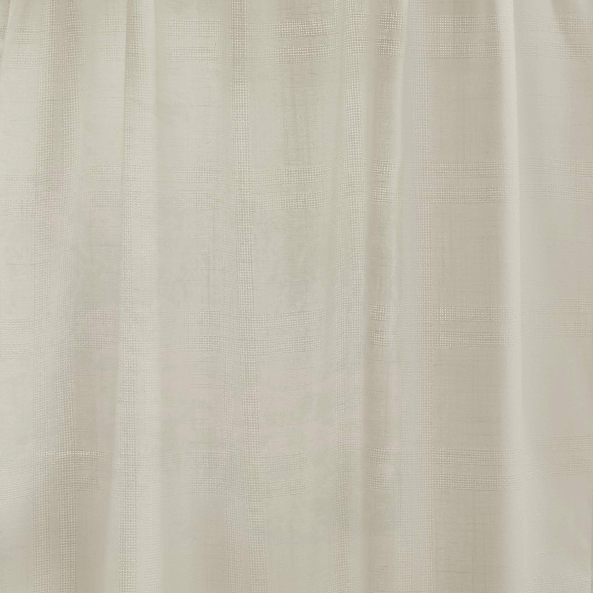 Martha Stewart Bedford Woven Plaid Valance & Tiers Linen