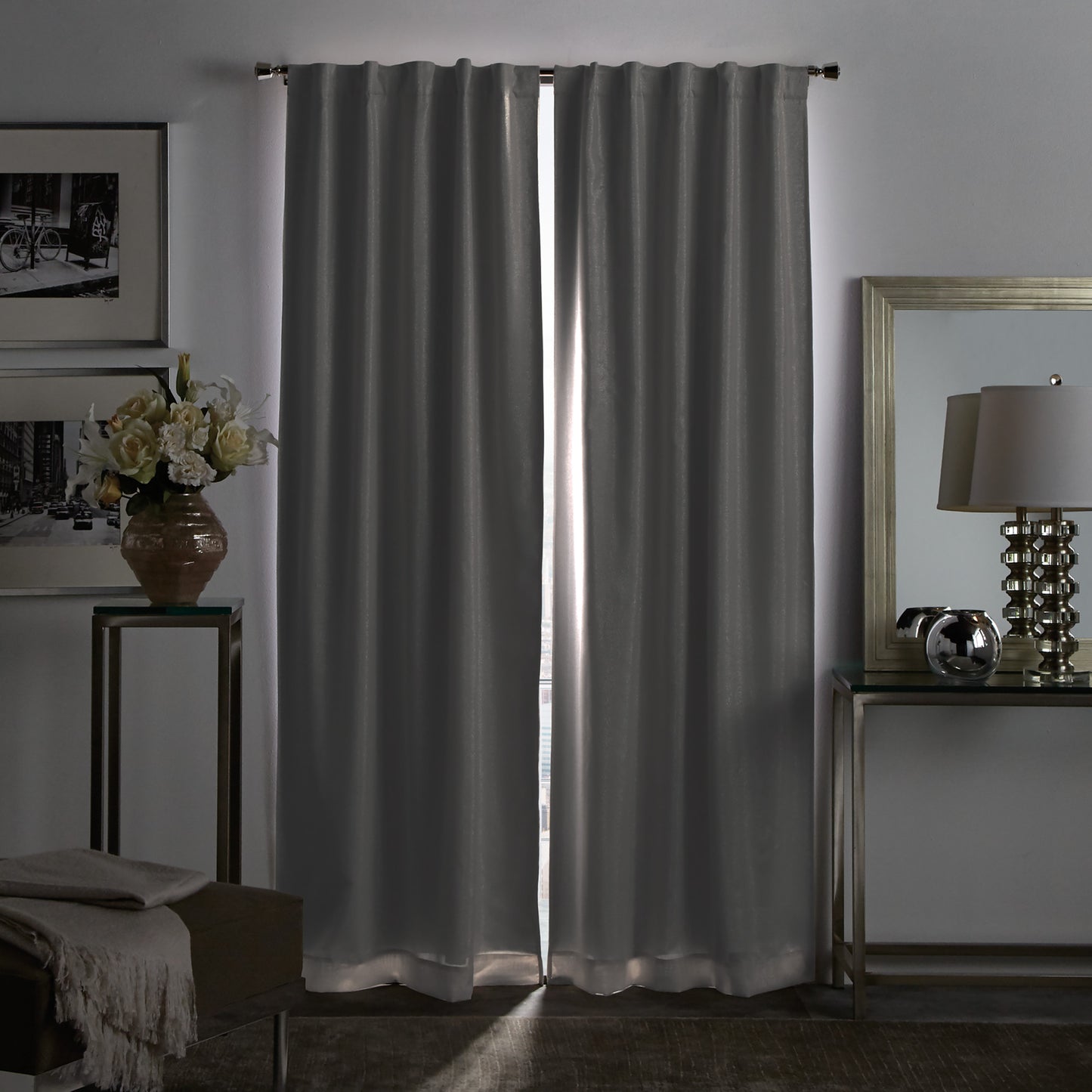 Martha Stewart Park Avenue Curtain Panel Blush