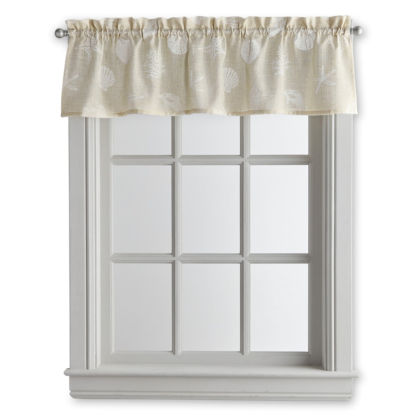 Destinations Seashells Valance Linen