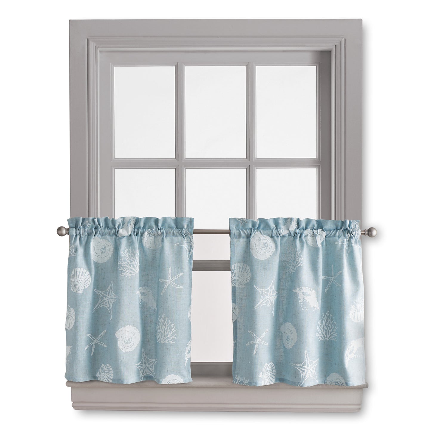 Destinations Seashells Tier Pair Aqua