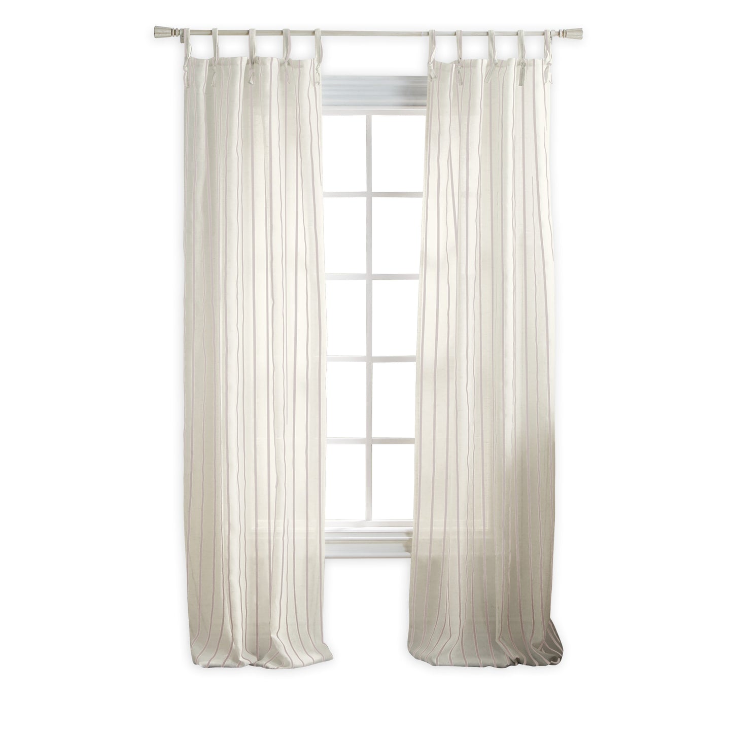 Martha Stewart Laguna Stripe Curtain Panel Mocha