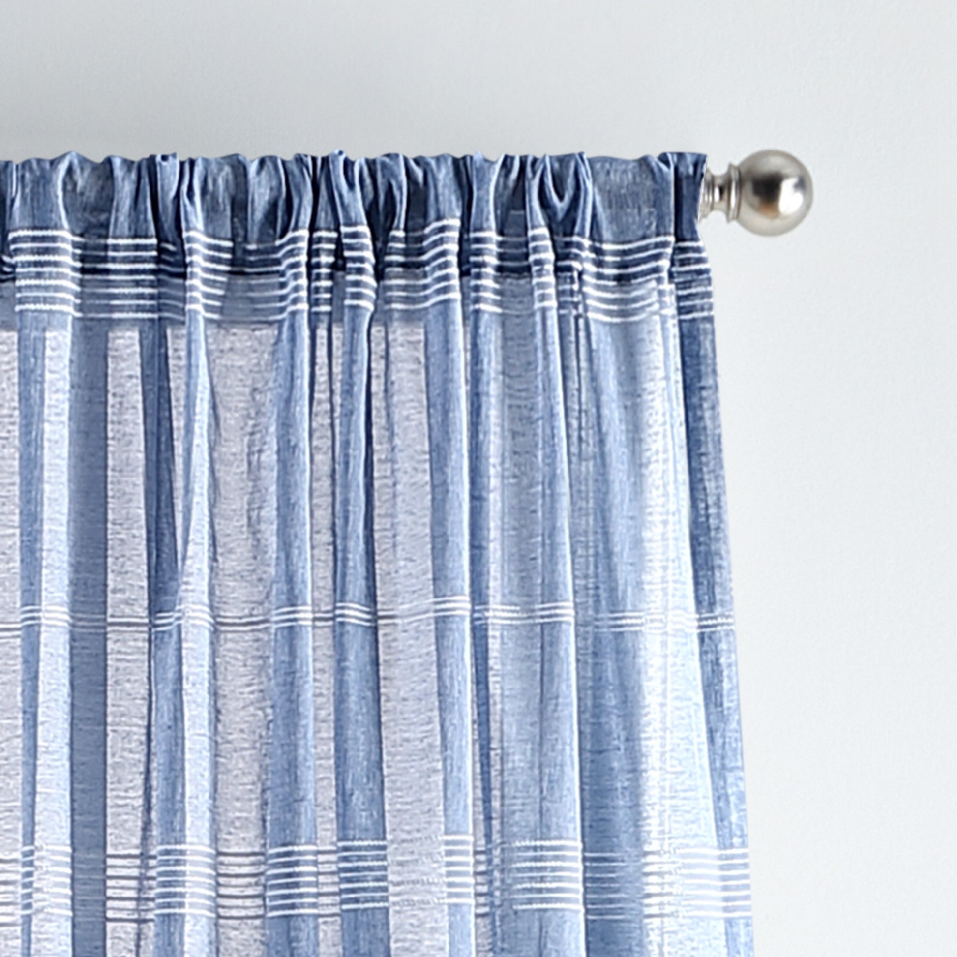 Martha Stewart Delicate Stripe Curtain Panel Pair