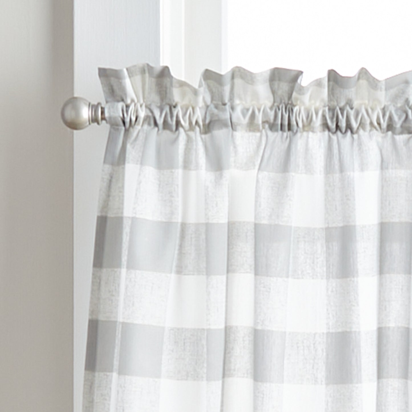 Curtainworks Buffalo Check Valance and Tiers