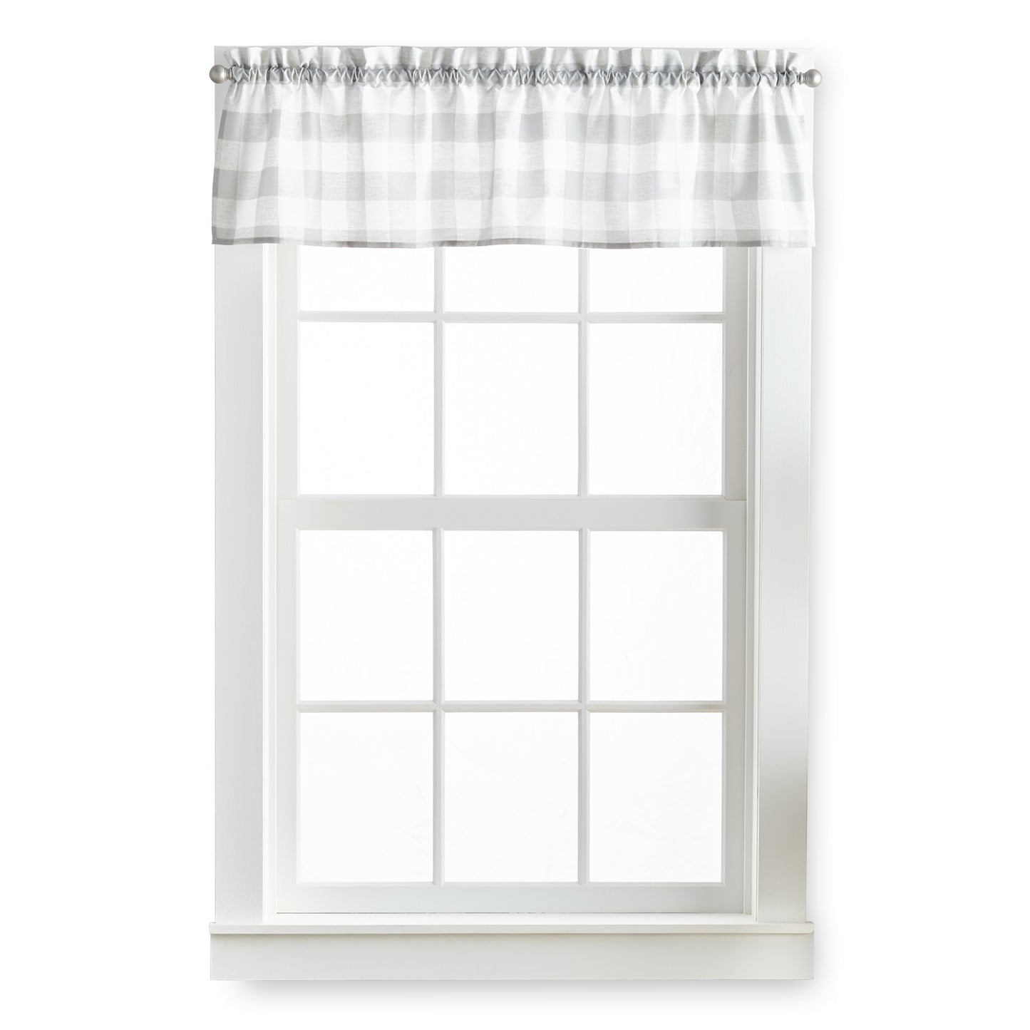 Curtainworks Buffalo Check Valance and Tiers