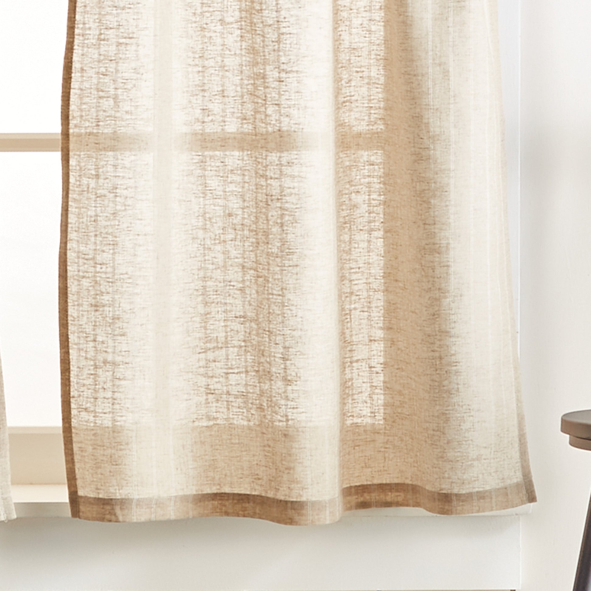 Martha Stewart Linen Stripe Curtain Panel