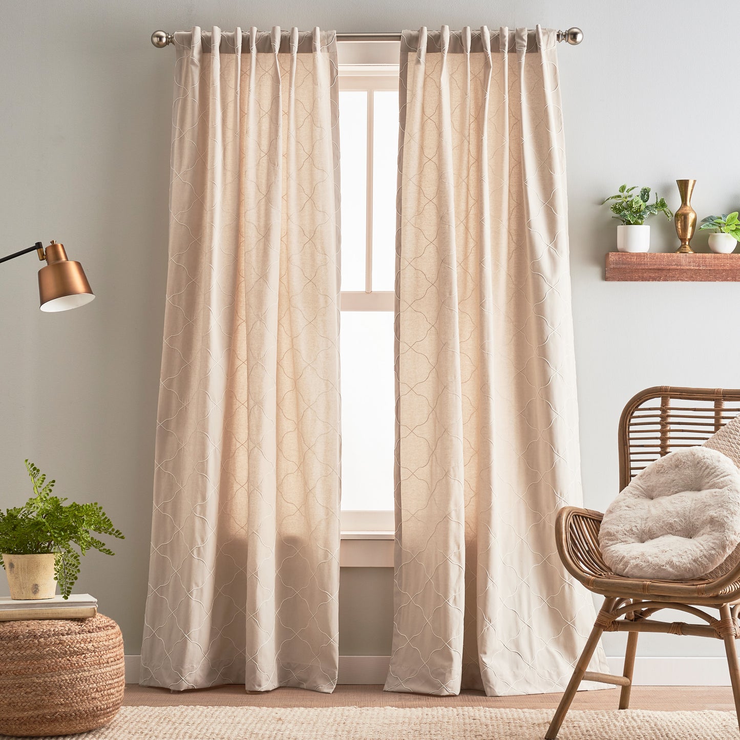 Peri Home Mallorca Embroidery Curtain Panel