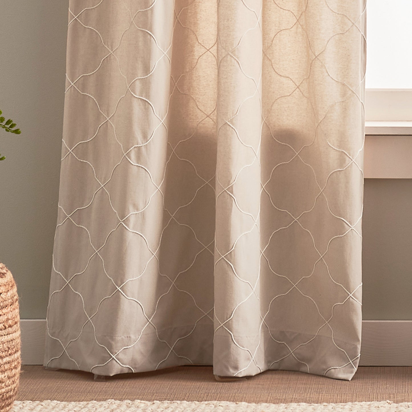 Peri Home Mallorca Embroidery Curtain Panel