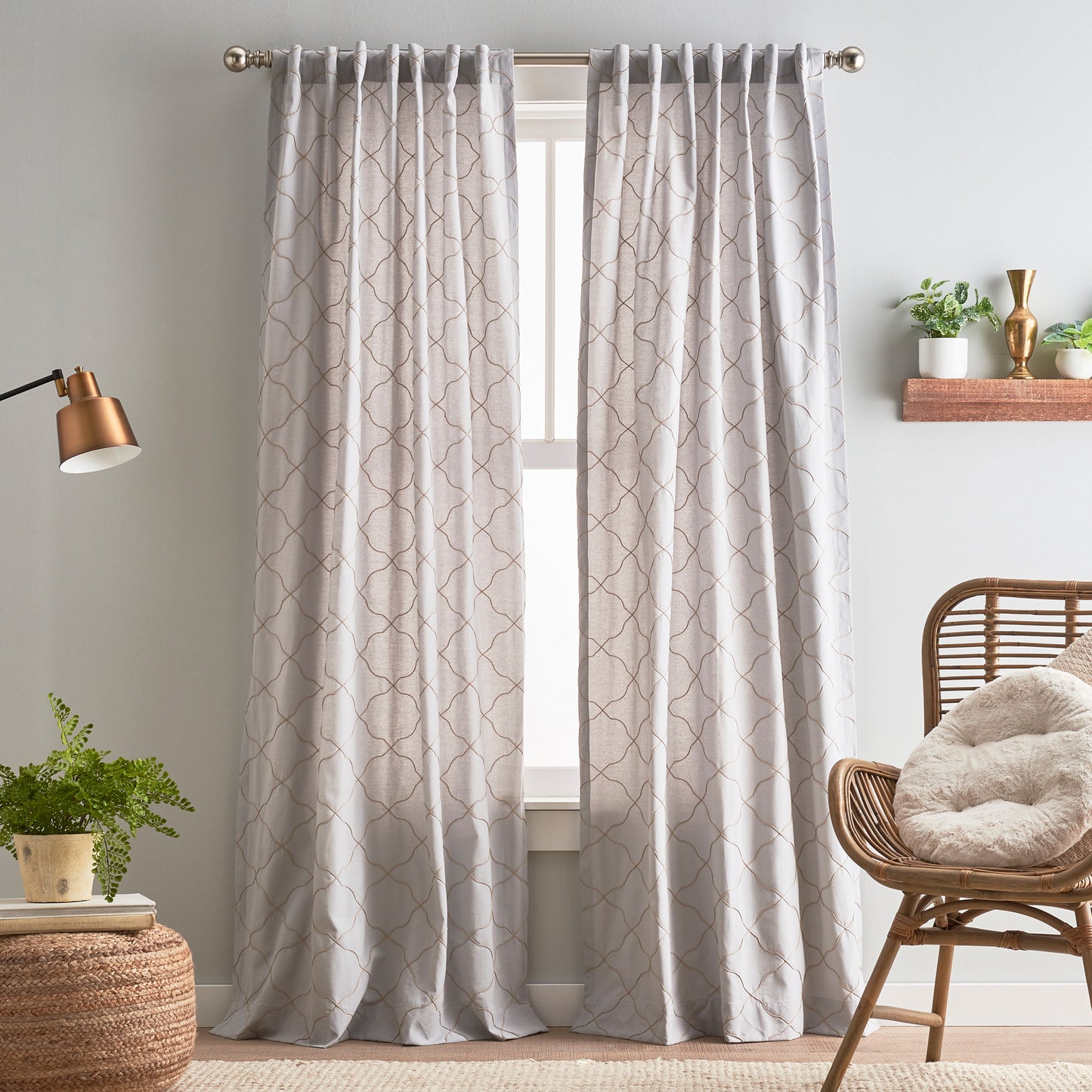 Peri Home Mallorca Embroidery Curtain Panel