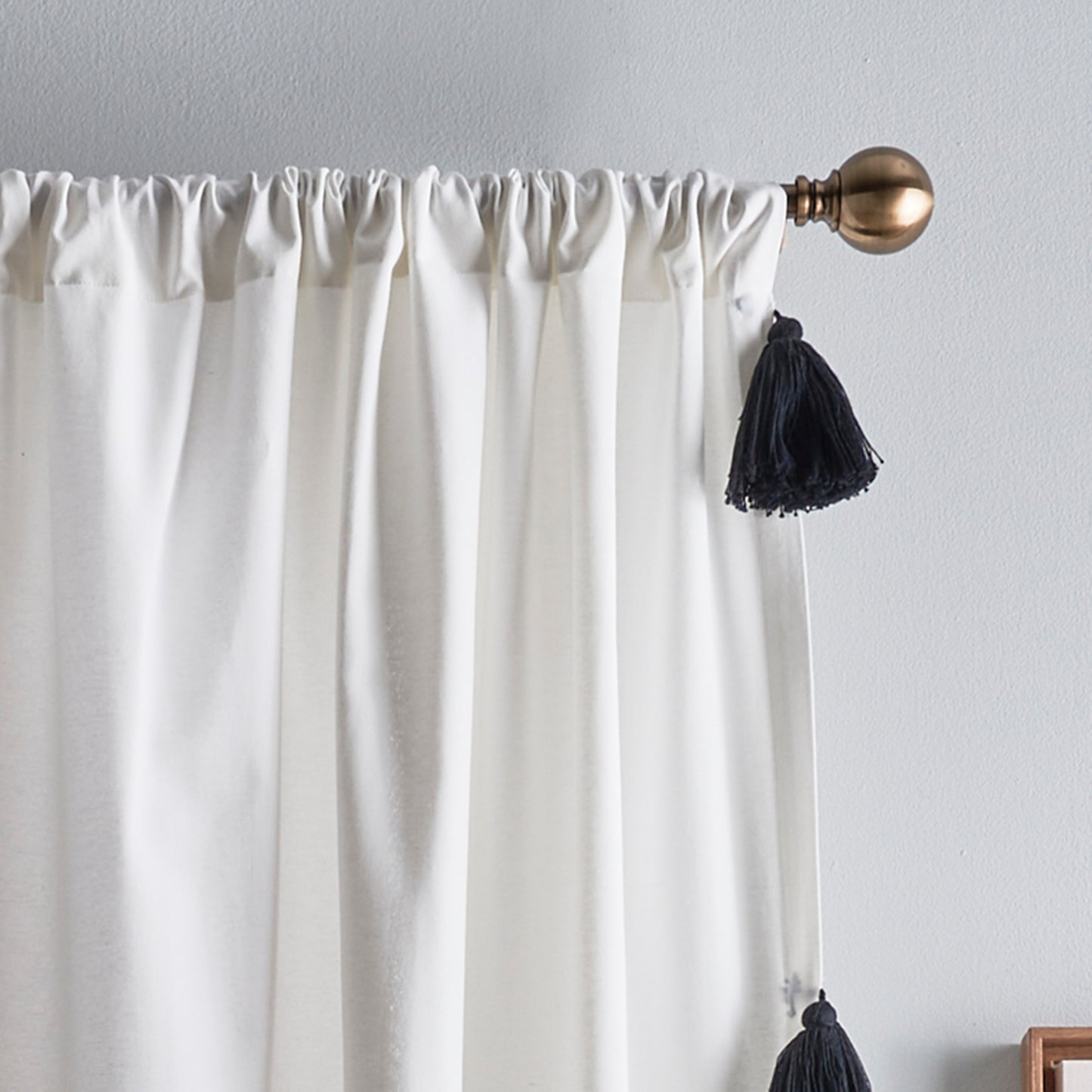 Peri Home Chunky Tassel Curtain Panel