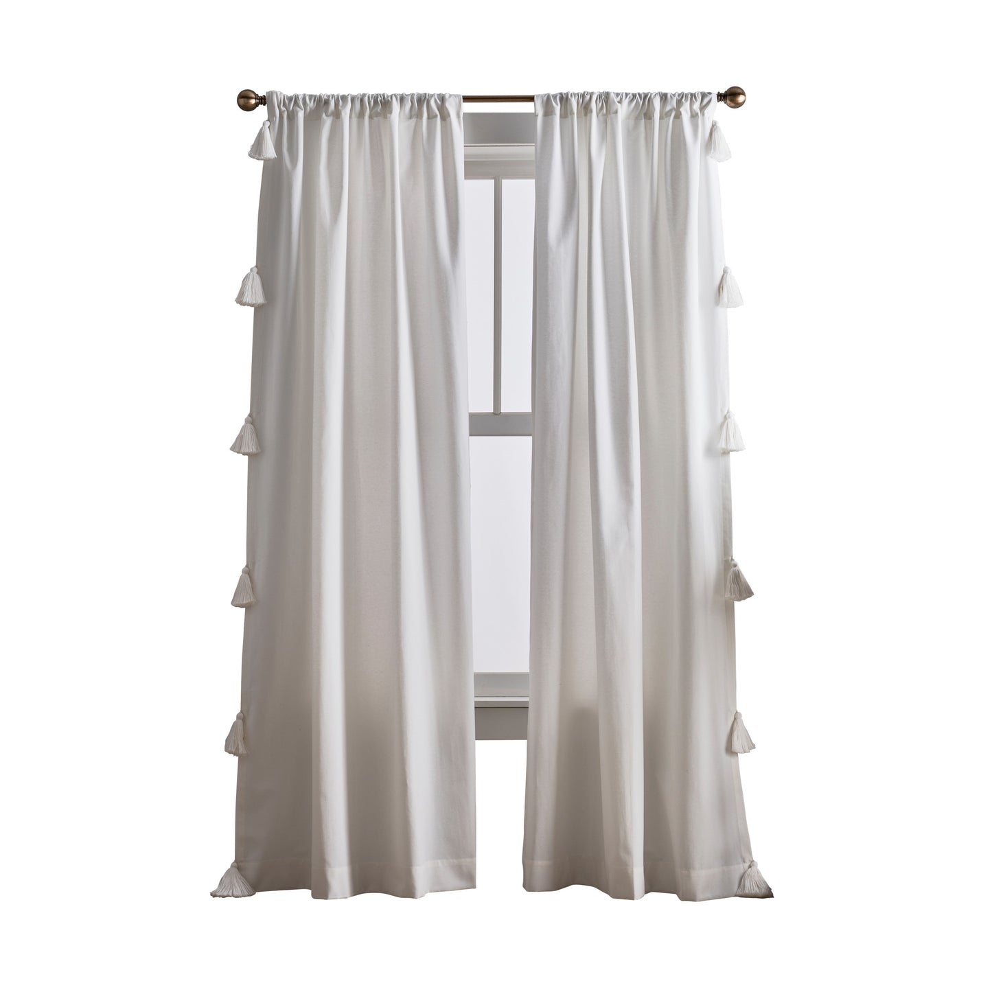 Peri Home Chunky Tassel Curtain Panel