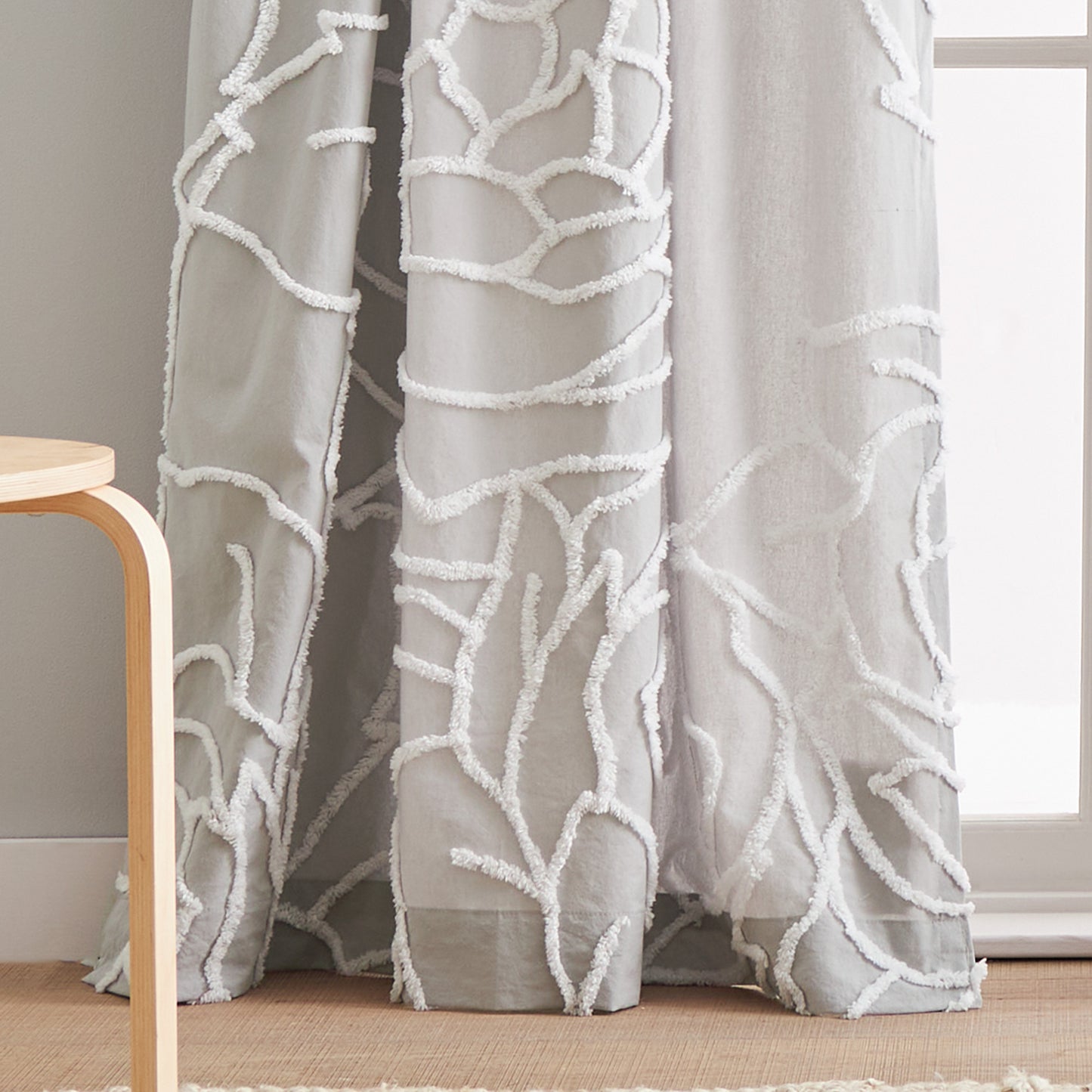 Peri Home Chenille Rose Curtain Panel