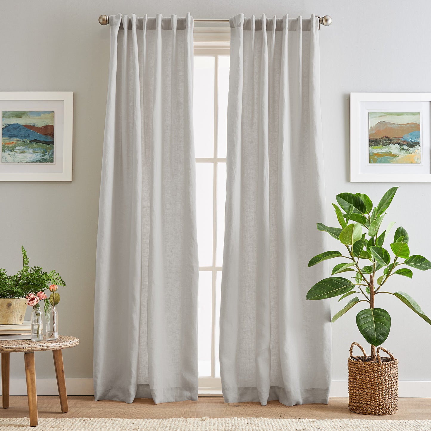 Peri Home 100% Linen Curtain Panel