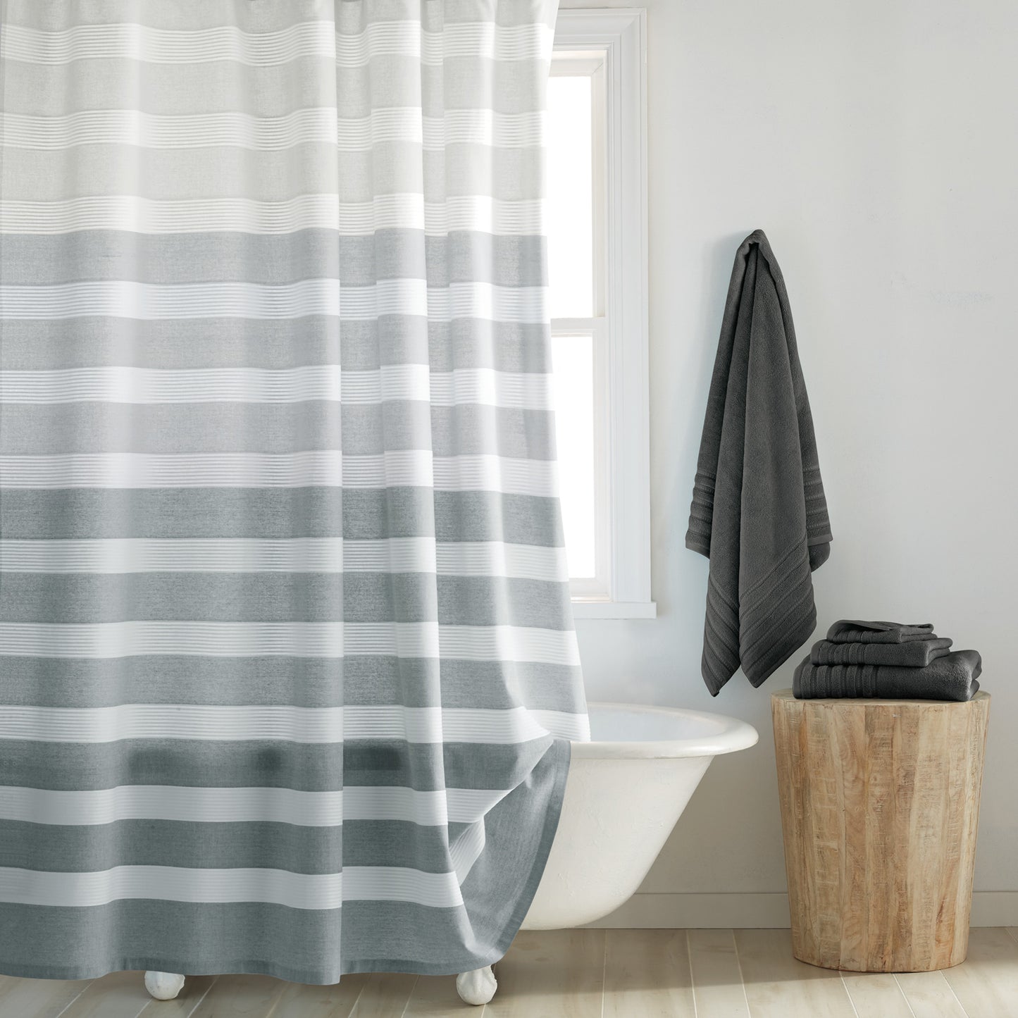 DKNY Highline Stripe Shower Curtain