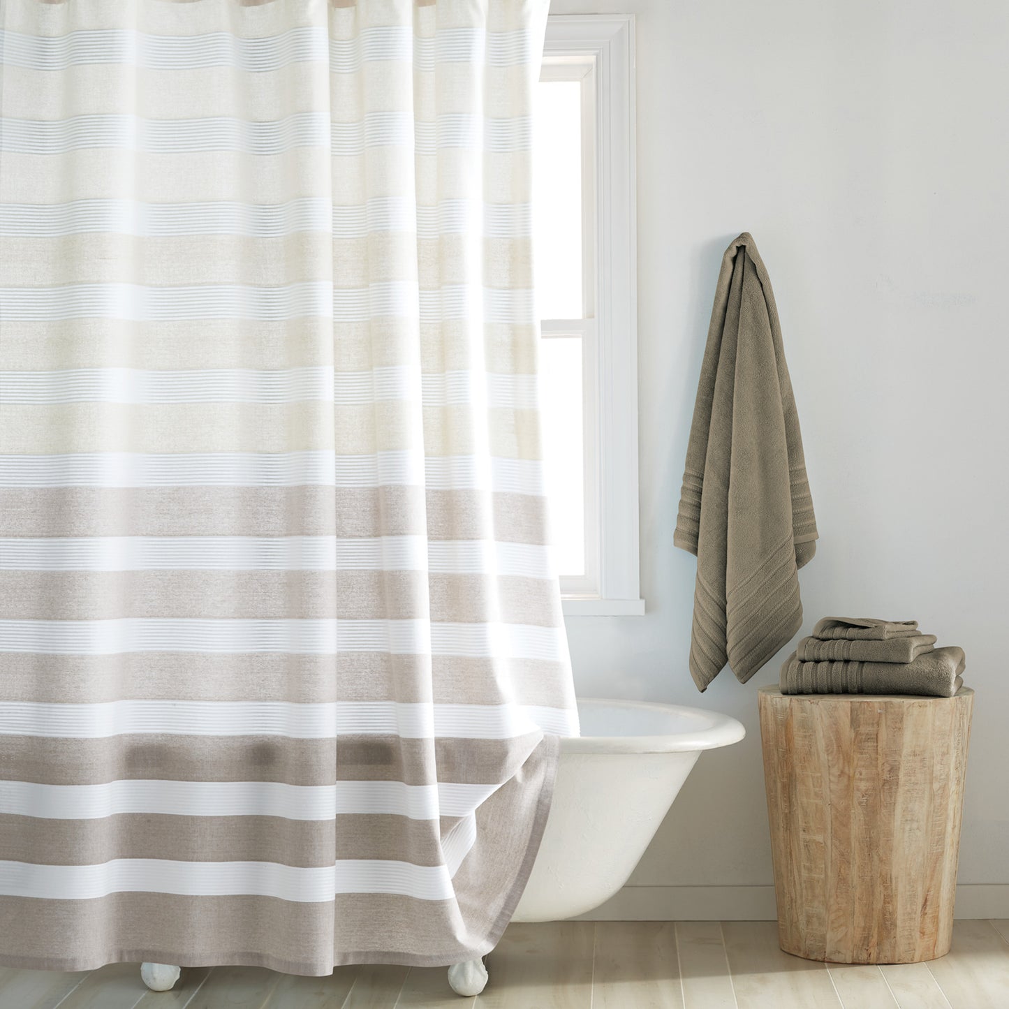 DKNY Highline Stripe Shower Curtain