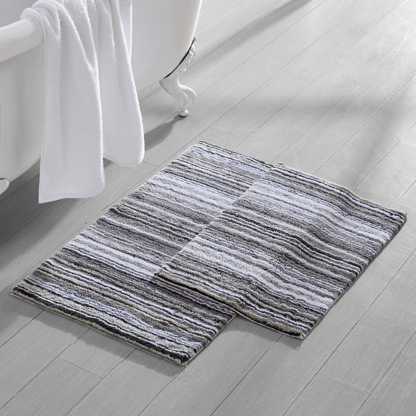 DKNY Houston Stripe Bath Rug