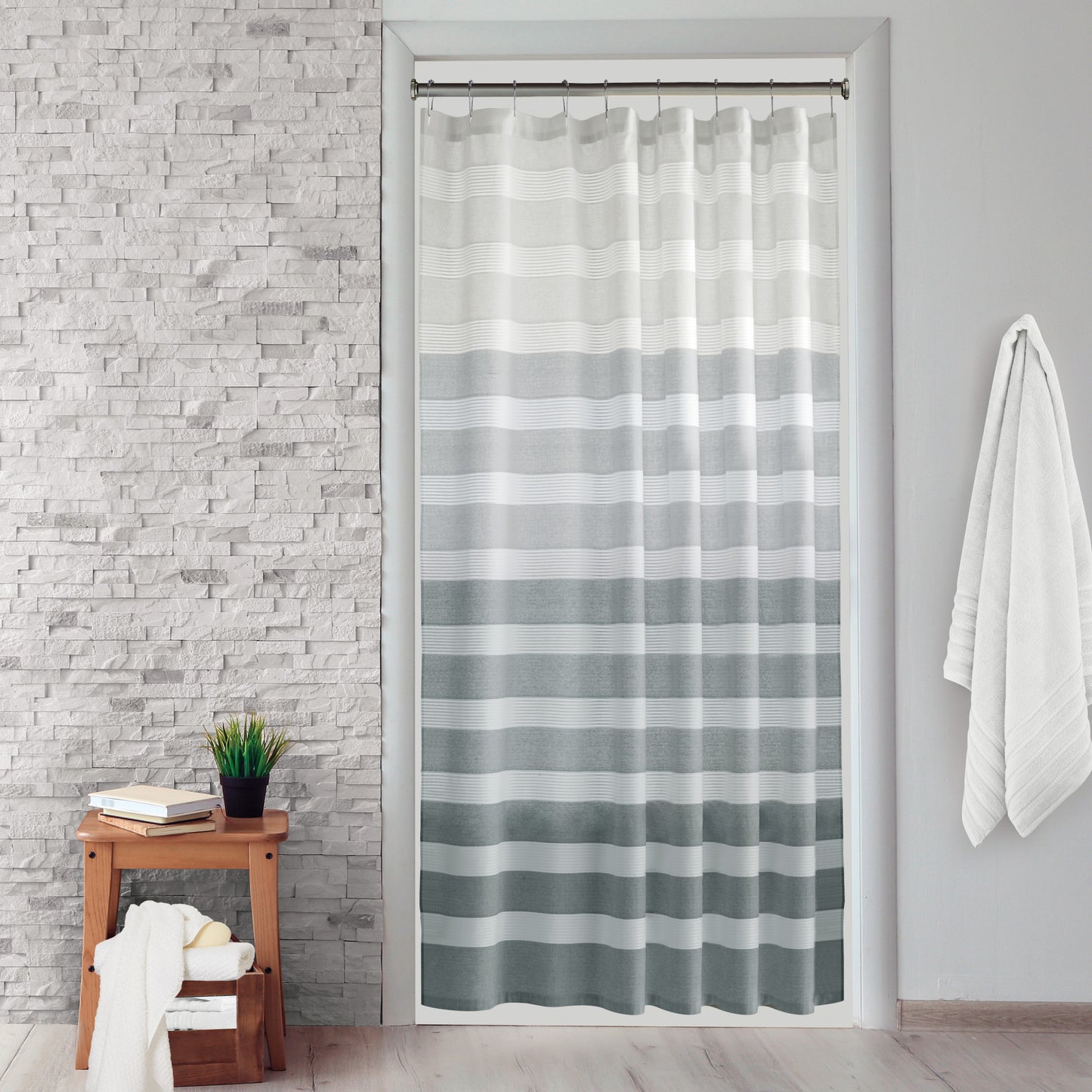 DKNY Highline Stripe Shower Curtain