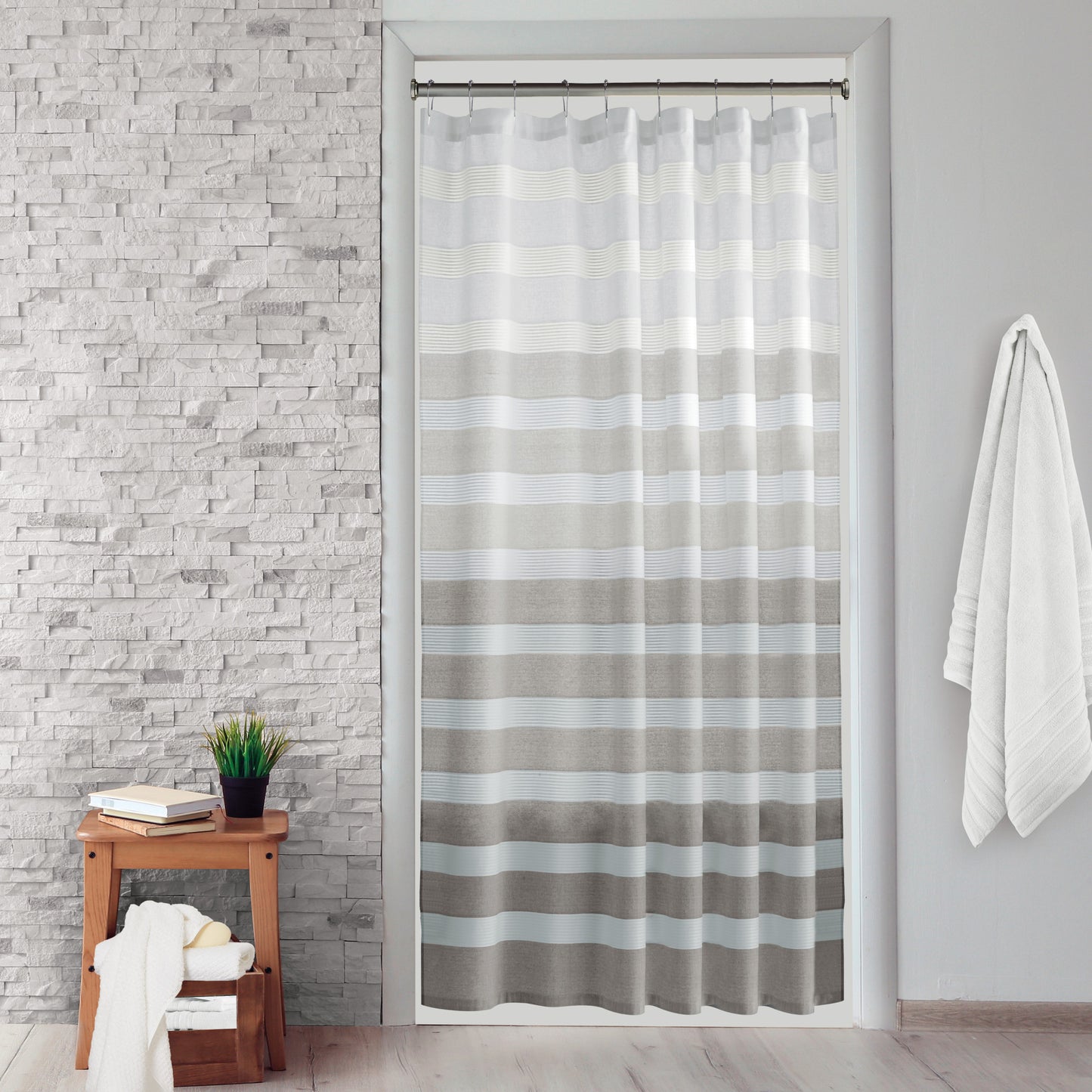 DKNY Highline Stripe Shower Curtain