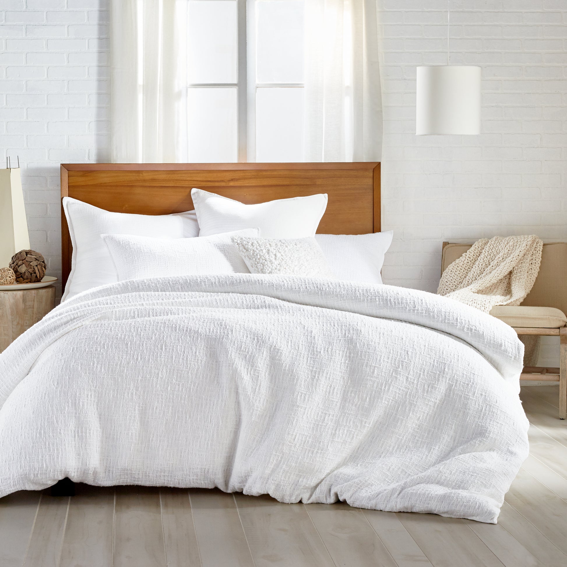 DKNY PURE Texture Bedding Duvet Collection White