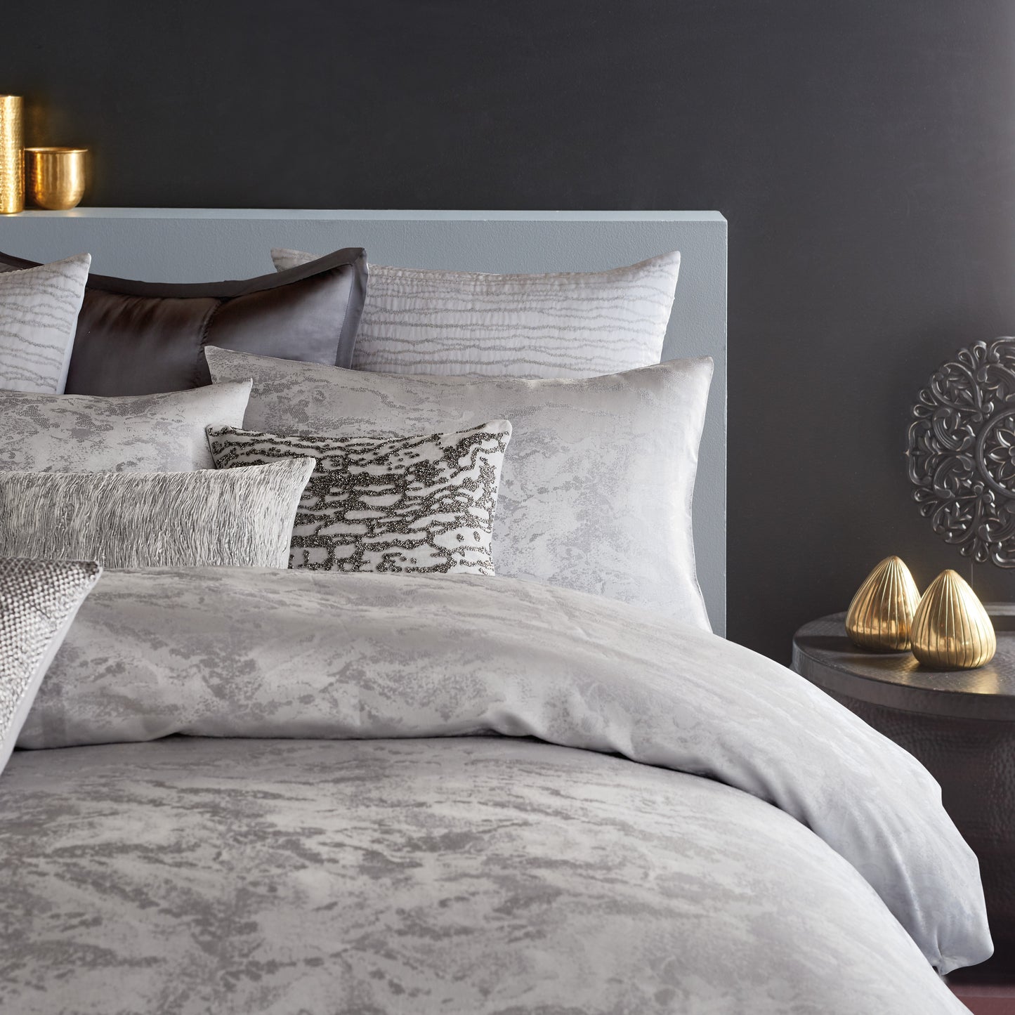 Donna Karan Luna Beaded Decorative Pillow