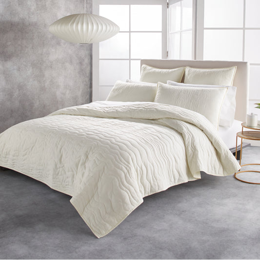 DKNY Cotton Voile Quilt Collection Natural