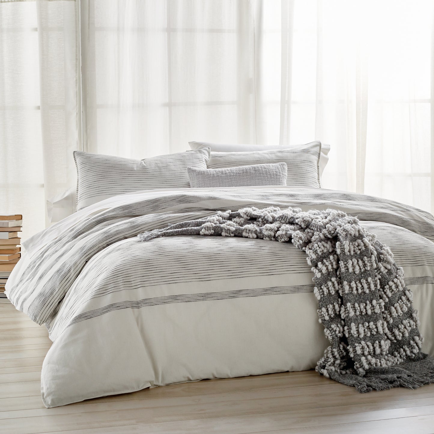 DKNY PURE Woven Stripe Bedding Collection
