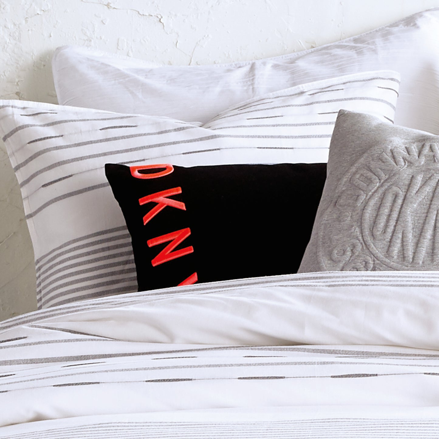 DKNY Embroidered Logo Decorative Pillow