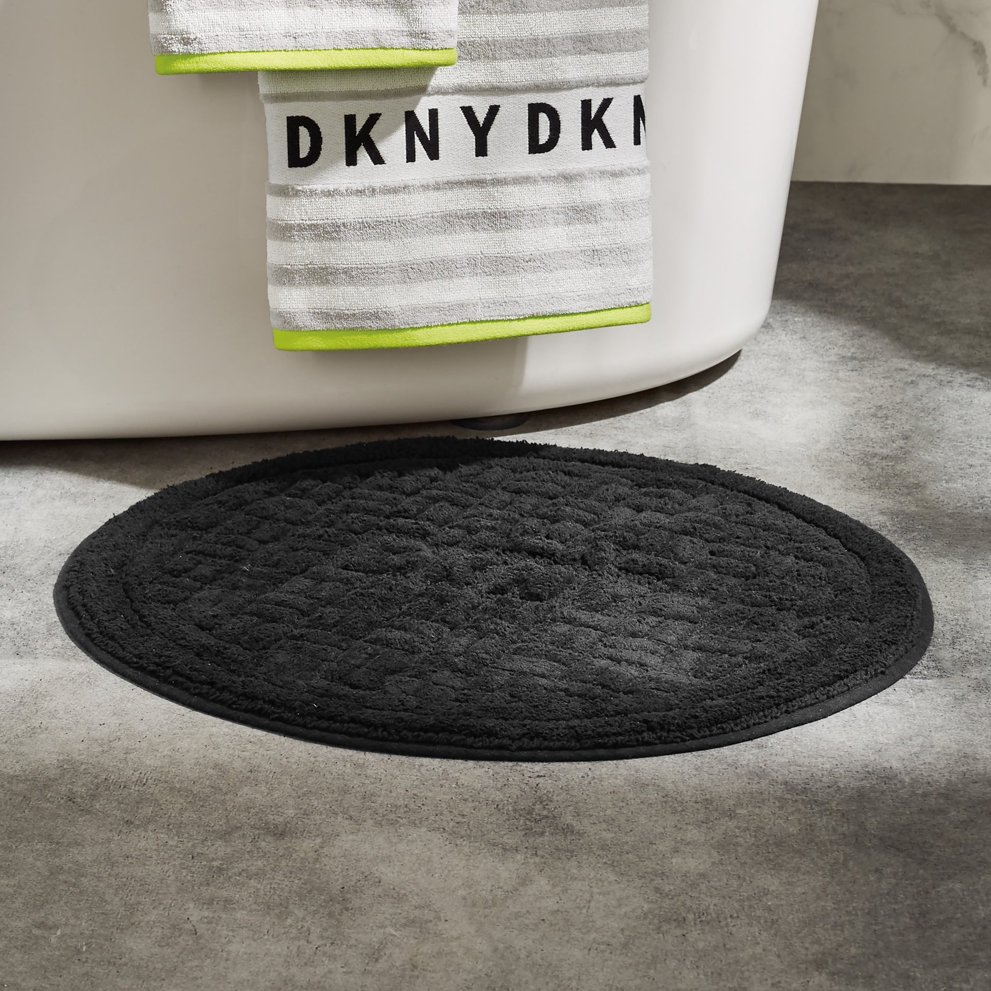 DKNY Manhole Cover Bath Rug