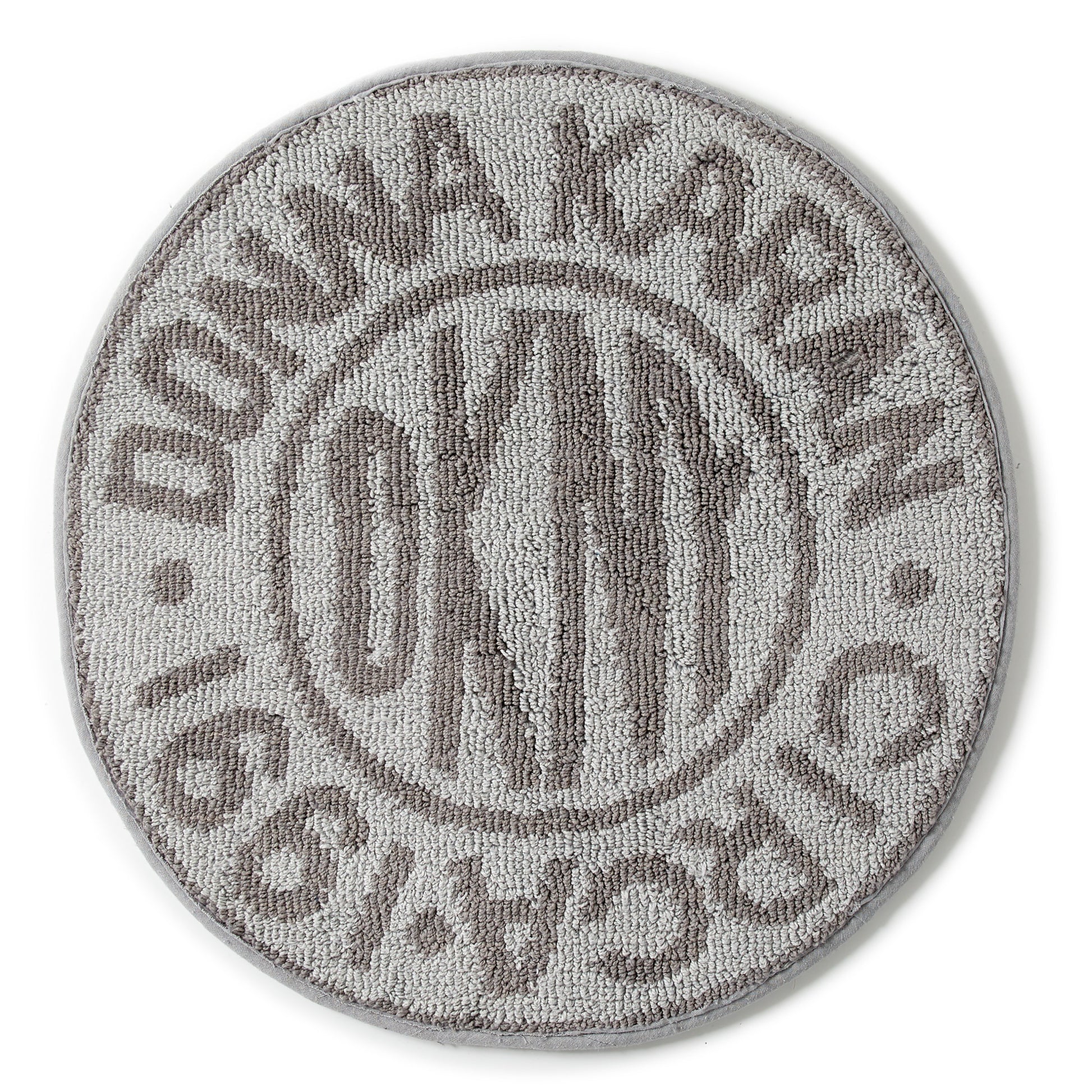 DKNY Circle Logo Bath Rug Grey