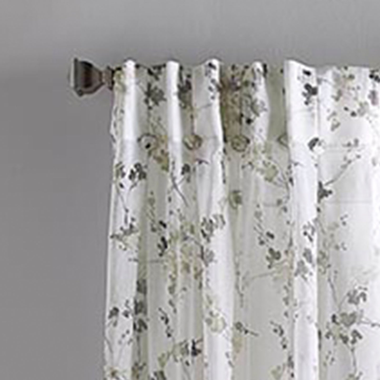 DKNY Wallflower Sheer Inverted Pleat Curtain Panel Pair