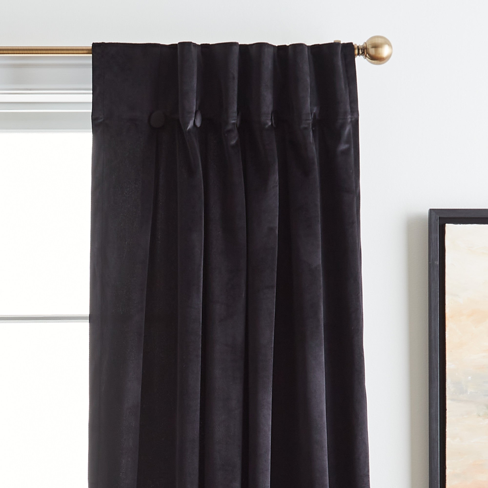 Dkny crushed discount velvet curtains