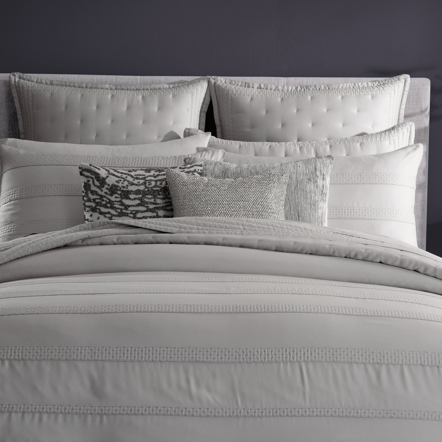 Donna Karan Essential Silk Stripe Duvet Collection