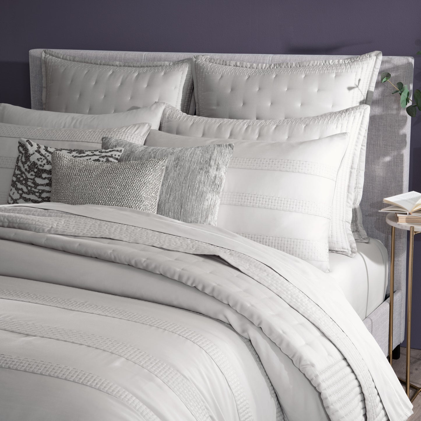 Donna Karan Essential Silk Stripe Duvet Collection