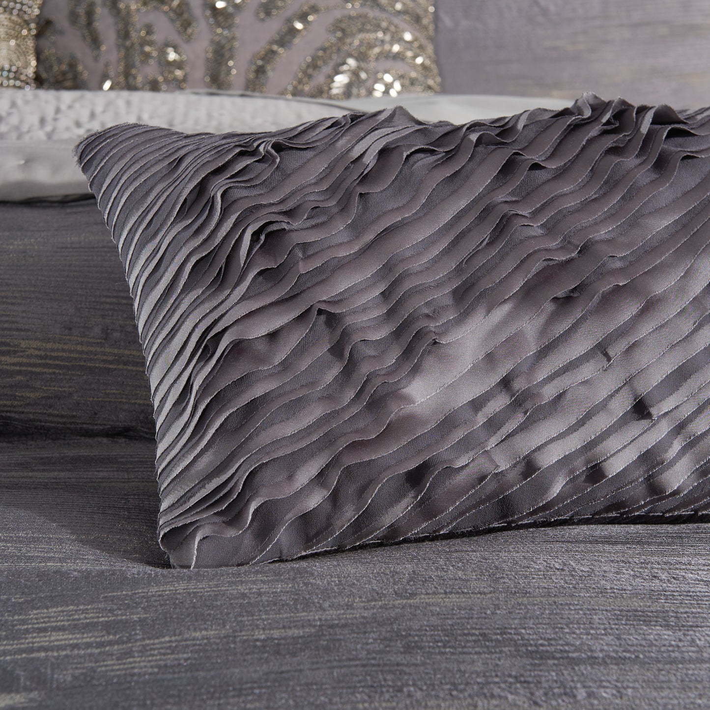 Donna Karan Gravity Ruffle Decorative Pillow