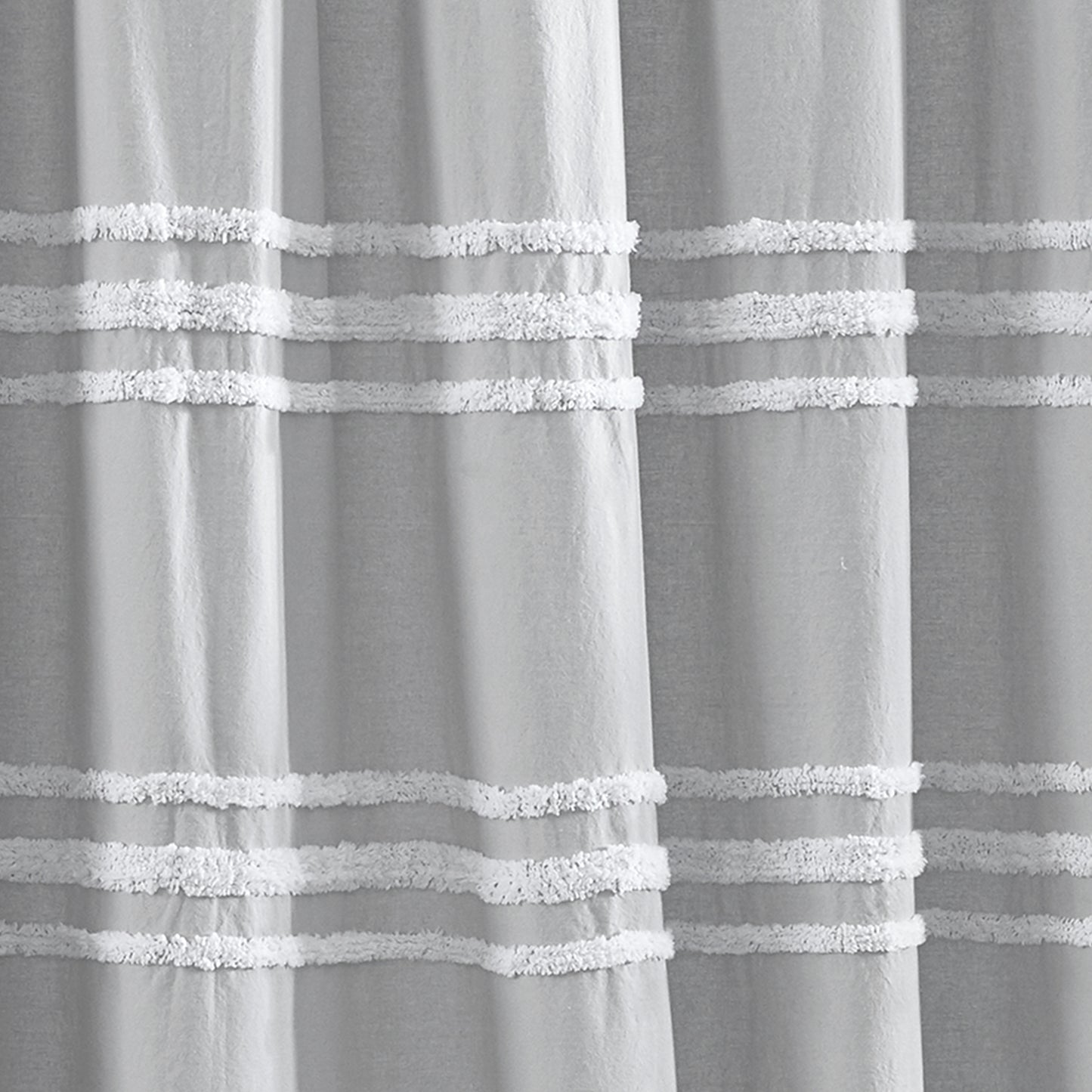 DKNY Chenille Stripe Shower Curtain