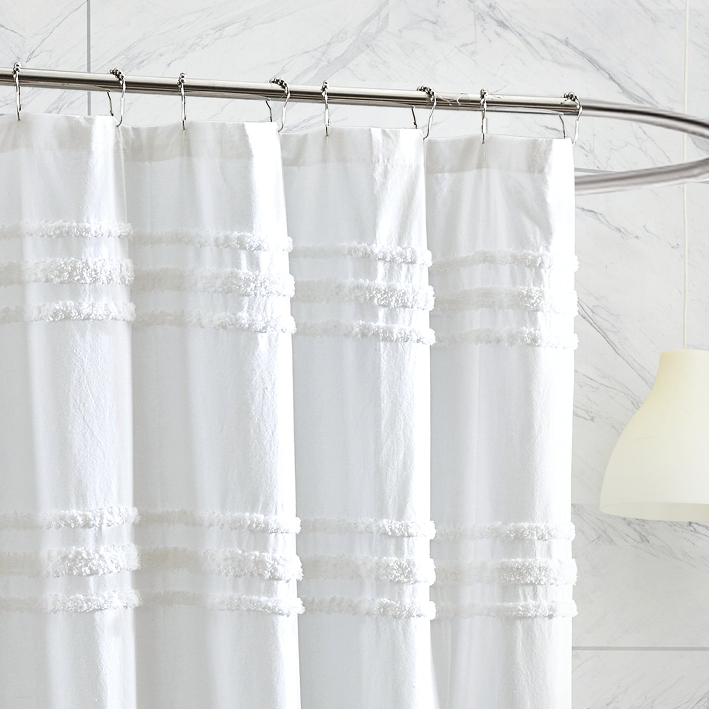 DKNY Chenille Stripe Shower Curtain