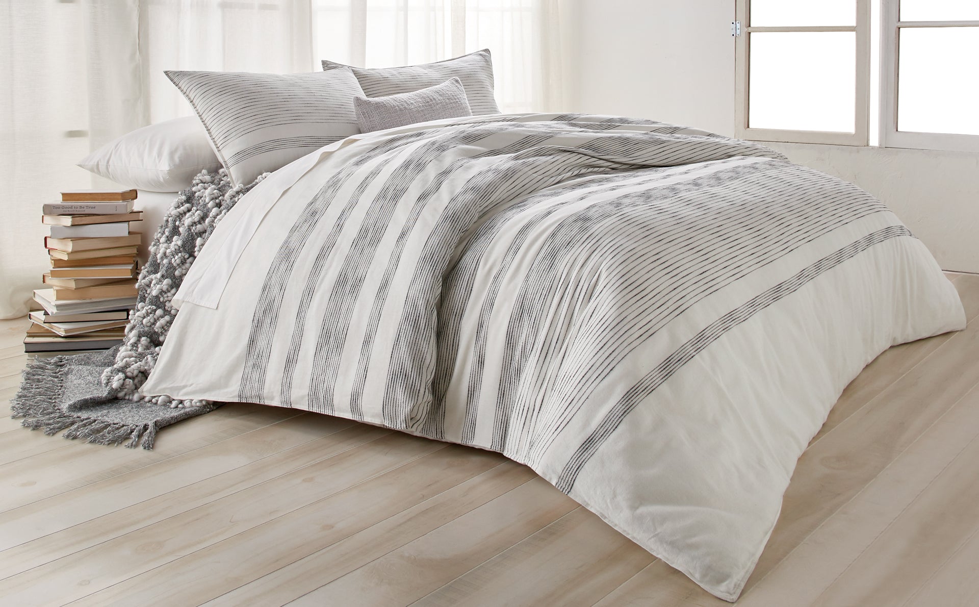 DKNY PURE Woven Stripe Bedding Collection